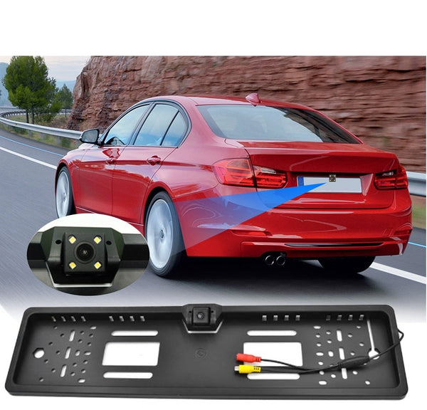 PACHET Camera video marsarier cu infrarosu cu suport numar auto inclus + Cameră Auto de Bord – Înregistrare 4K Ultra HD, Viziune Nocturnă și Monitorizare 24/7