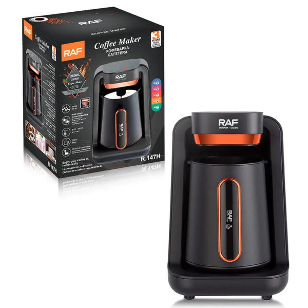 RAF 147H Mașină de cafea grecească 600W cu Capacitate 300ml Negru