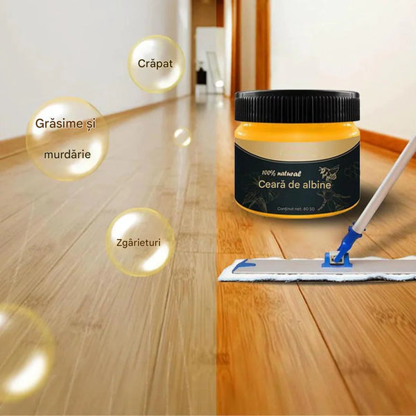 1+1 CADOU Ceară Ecologică pentru Mobilier din Lemn – Restaurează, Protejează și Oferă Strălucire
