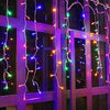 Instalatie LED tip franjuri 12m, de exterior, multicolora