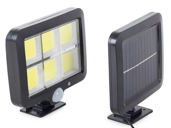 Set 4 Lampa 100 Led Cob putere 100W cu incarcare solara si senzor de miscare