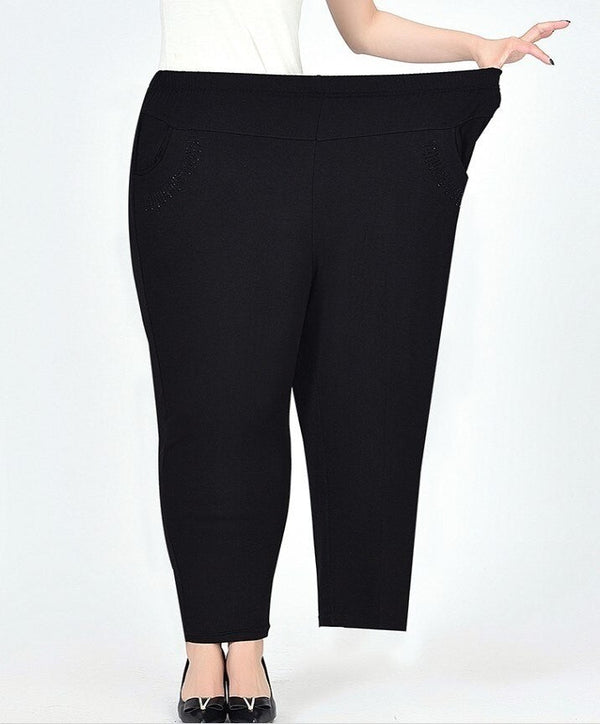 Set 2 x Pantaloni imblaniti, cu buzunare laterale si dorsale- marimi mari