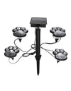 Set 8 Lampi Solare Led Tip Amprenta Labuta de Caine cu Infigere in Gazon