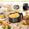 Air Fryer RAF R5330W - Friteuză cu Aer Cald, Fără Ulei, Display Digital, Capacitate 6L, 1500W, Negru