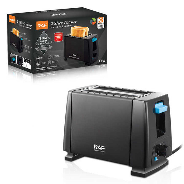 Prăjitor de Pâine Toaster RAF R.263, Oțel Inoxidabil, 650W