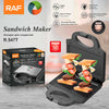 Sandwich Maker Grill Electric RAF R.547T, 850W, Suprafață Antiaderentă