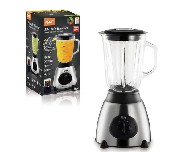 Blender RAF 367 pentru fructe si legume, macinat cafea, 450 W, 6 lame, 1.5 l