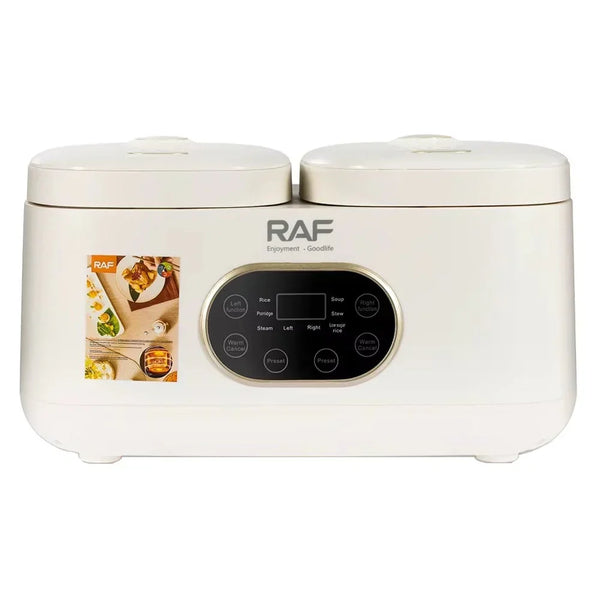 Aparat electric multifunctional rice cooker, RAF R5419, 800W, 4L, 14 functii, 2 compartimente