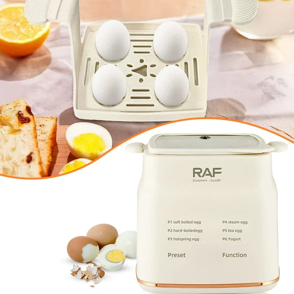 Fierbator de oua RAF R.0051, 300 W, 6 moduri de gatire, Afisaj digital