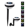 Set 4 x Lampa solara Smart RGB / Alb cald