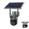 Camera De Supraveghere Cu Panou Solar,4G,Senzor De Miscare,Lentile Duble,4G HD 8MP + CARD 32GB CADOU