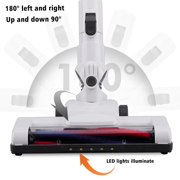 Aspirator Vertical RAF R8669 - 120W, 2000mAh, Lumini LED, Fara fir