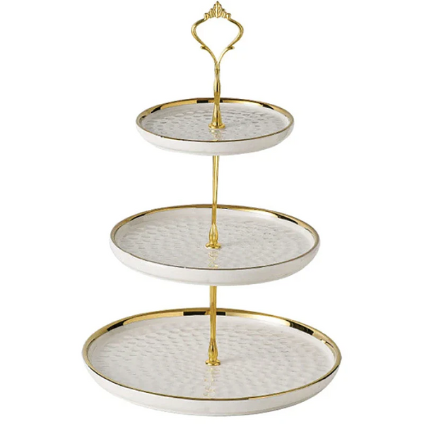 Pachet: Tavi prajituri, cu baza detasabila, diferite forme + Platou prajituri 3 nivele