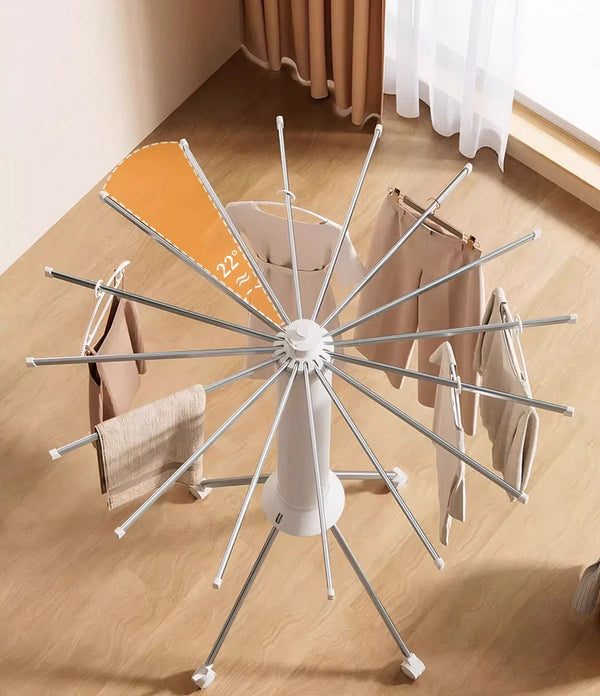 Uscator de Rufe Tip Caracatita, cu Roti si Brate Metalice, Compact si Reglabil