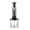 Blender RAF R3010, 4 in 1, 1600W, cu recipient de 500ml, de 600 ml si tel, lame din otel, 41 cm, negru-argintiu