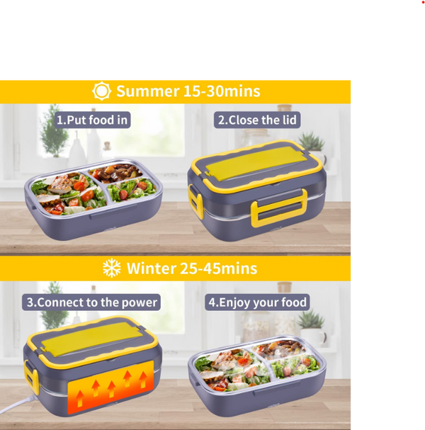 Cutie de pranz electrica capacitate 1.5L cu Functie autogatire si accesorii