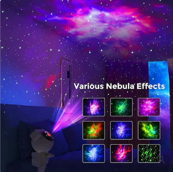 Lampa LED cu proiector ASTRONAUT, cer instelat, multicolor