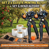 Set 2 x Cleste pentru altoit + Set 6 benzi altoire