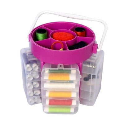 Trusa de cusut si croitorie, portabila, cu 210 accesorii