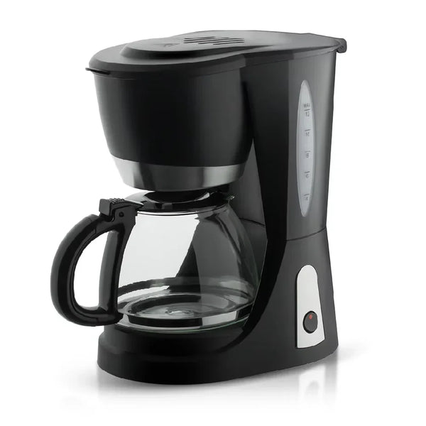 Filtru de cafea, Hoffmans HM-3009, electric, 1200W, 1500 ml, Plastic si Sticla, 30x22x16cm, Negru