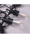 Ghirlanda solara 10 m cu 20 becuri Led Filament incluse, 2W, 3000K, IP65 lumina calda