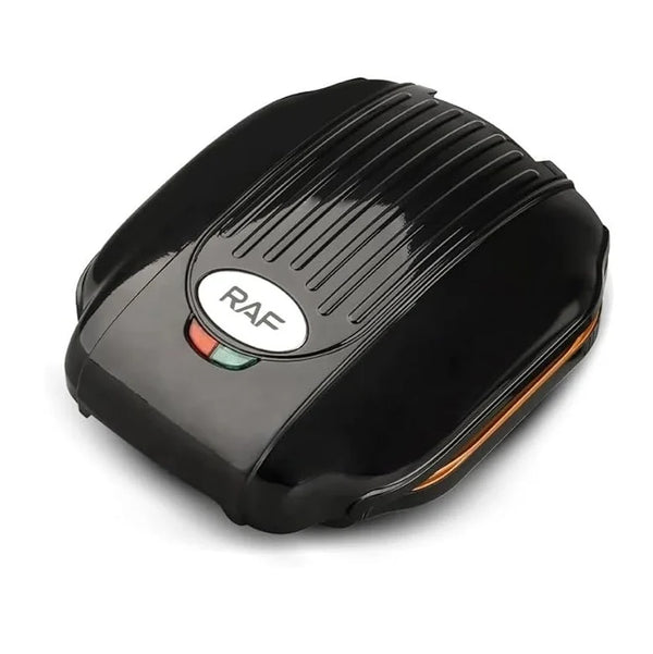 Gratar electric, RAF R522, 1000W, cu capac, placi antiaderente, 25x22x32 cm, negru