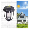 Set 4 Lampa solara LED cu incarcare solara, Pentru terasa, casa si curte, Pornire automata pe timp de noapte