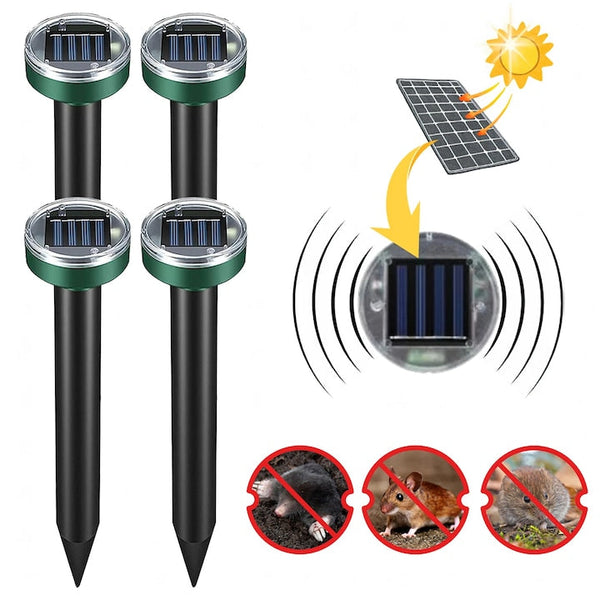 Set 4 x Aparat pentru alungat rozatoare, efecte sonore si vibratii