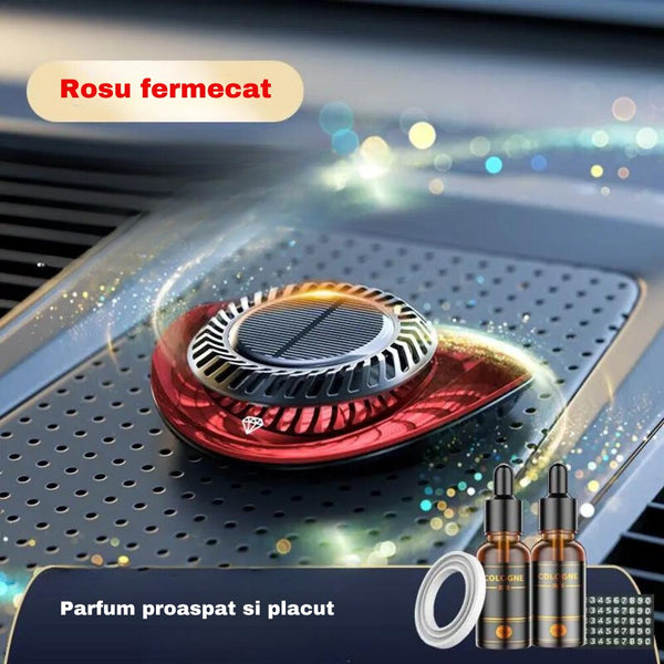Set 2 x Odorizant auto cu functionare solara, rotatie 360 grade, de lunga durata