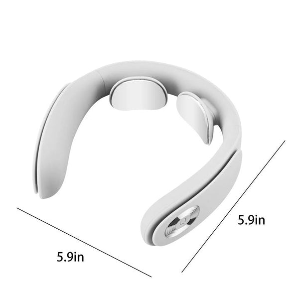 1+1 CADOU Aparat de masaj electric de gat, fara fir, cu caldura, 3 moduri, 15 niveluri de intensitate, alb