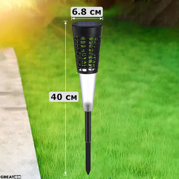 Set 6 x Lampa Solara Decorativ Pentru Curte Si Gradina, De Exterior, Cu Tarus