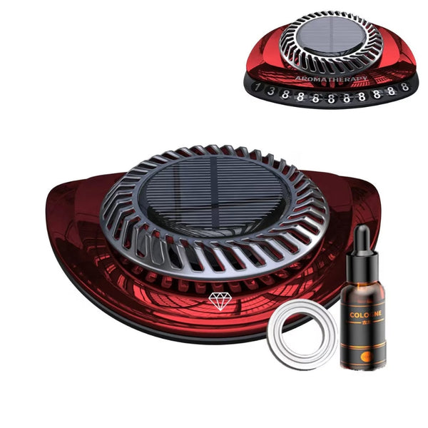 Set 2 x Odorizant auto cu functionare solara, rotatie 360 grade, de lunga durata