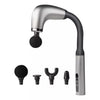 Pistol de masaj cu maner extins, 4 capete de masaj, 9 viteze, Aparat Pentru Masaj Premium