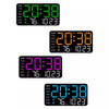 Ceas digital de perete, versatil, LED, cu alarma, calendar si termometru