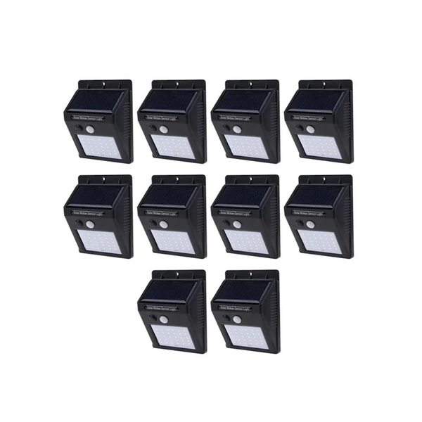 Set 10 Lampi Solare, portabile, cu senzor, 30 LED