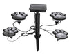 Set 8 Lampi Solare Led Tip Amprenta Labuta de Caine cu Infigere in Gazon