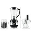 Set Blender 6 în 1 – 450W, Tocator, Mixer, Tel, Stick Blender, Maruntitor, Vas 500ml