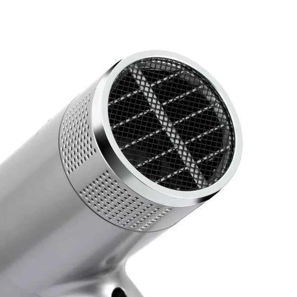 Uscator de par cu ioni negativi, RAF R474, 1600W, 2 viteze, buton de aer rece, 1 cap magnetic inclus, argintiu