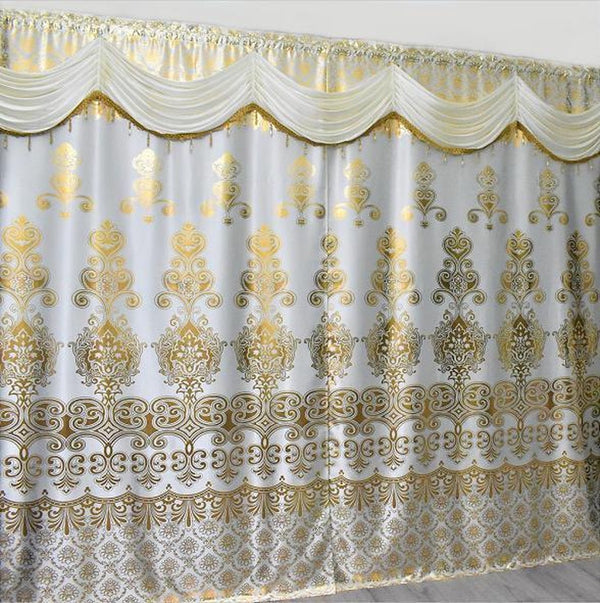 Set 2 draperii Jacquard, 300 x 250, Crem