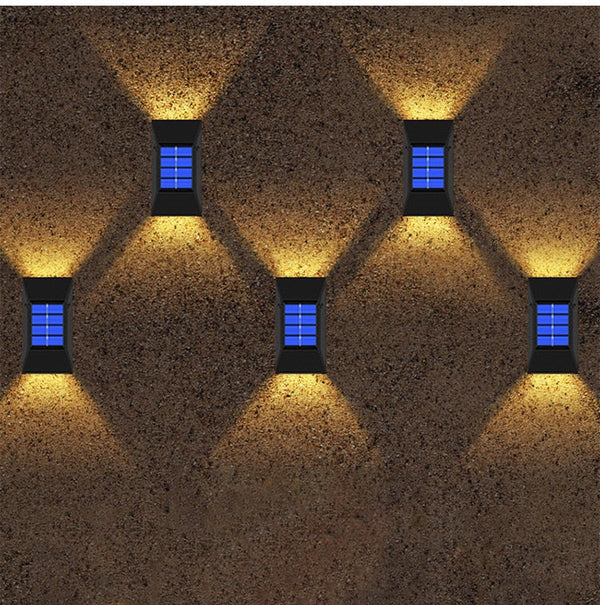 Set 2 x lampa solara cu 6 leduri si senzor