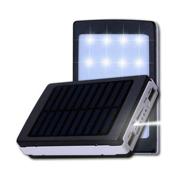 Baterie externa solara 12.000 mah, pentru 2 dispozitive