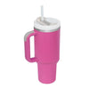 Mini blender portabil (450 ml, 12 lame, fără BPA) + termos auto din oțel inoxidabil 1200 ml