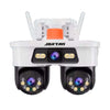 Camera de Supraveghere JORTAN, WiFi, Tripla, 9MP, PTZ 355°, 3 Lentile, IP66, Audio Bidierctional + Card 32GB