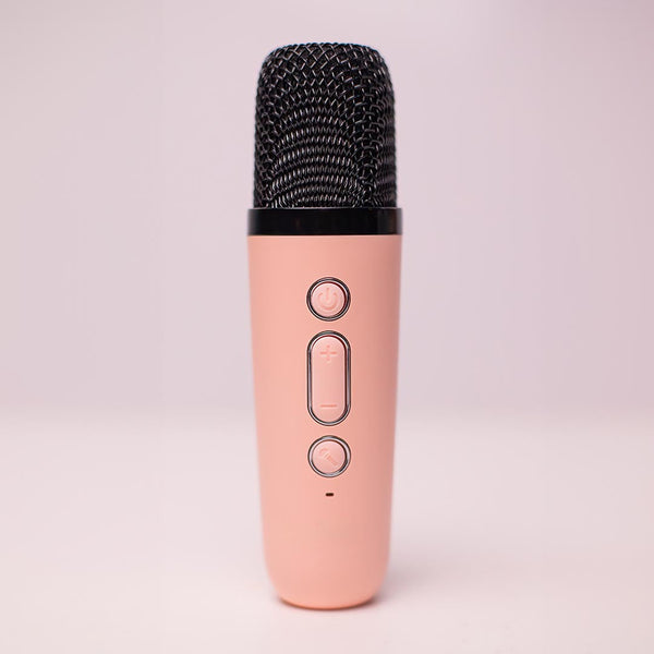 Set 2 Microfoane Karaoke + Boxa, Bluetooth, Portabil, AUX, Slot Card