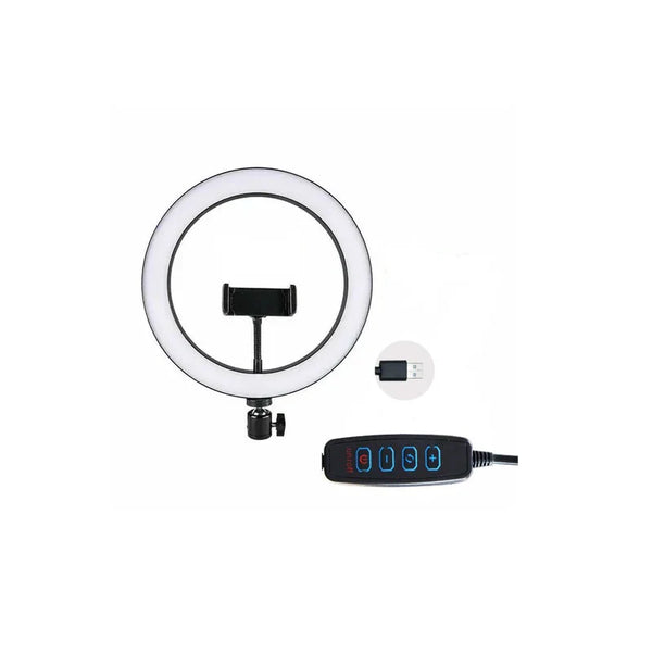 1+1 CADOU Lampa circulara LED cu trepied si suport de telefon