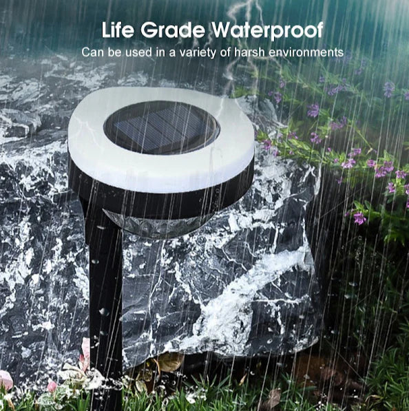 Set 4 x Lampa solara Smart RGB / Alb cald