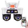 Camera de Supraveghere JORTAN, WiFi, Tripla, 9MP, PTZ 355°, 3 Lentile, IP66, Audio Bidierctional + Card 32GB