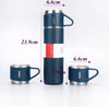 Set 3 piese: Termos 500 ml + 2 cesti, otel inoxidabil