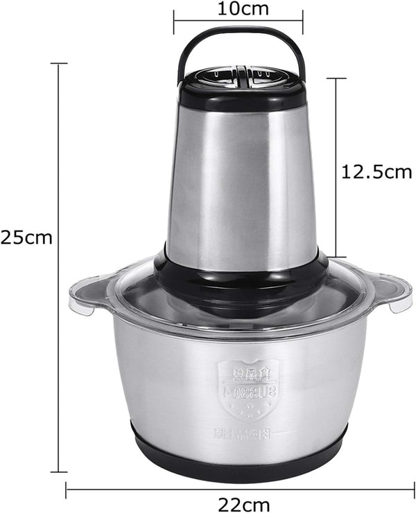 Tocator electric universal, maruntitor cu 4 lame, inox