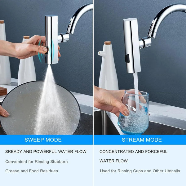 Cap de robinet multifunctional cu 4 moduri de pulverizare